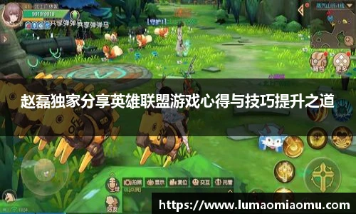 赵磊独家分享英雄联盟游戏心得与技巧提升之道